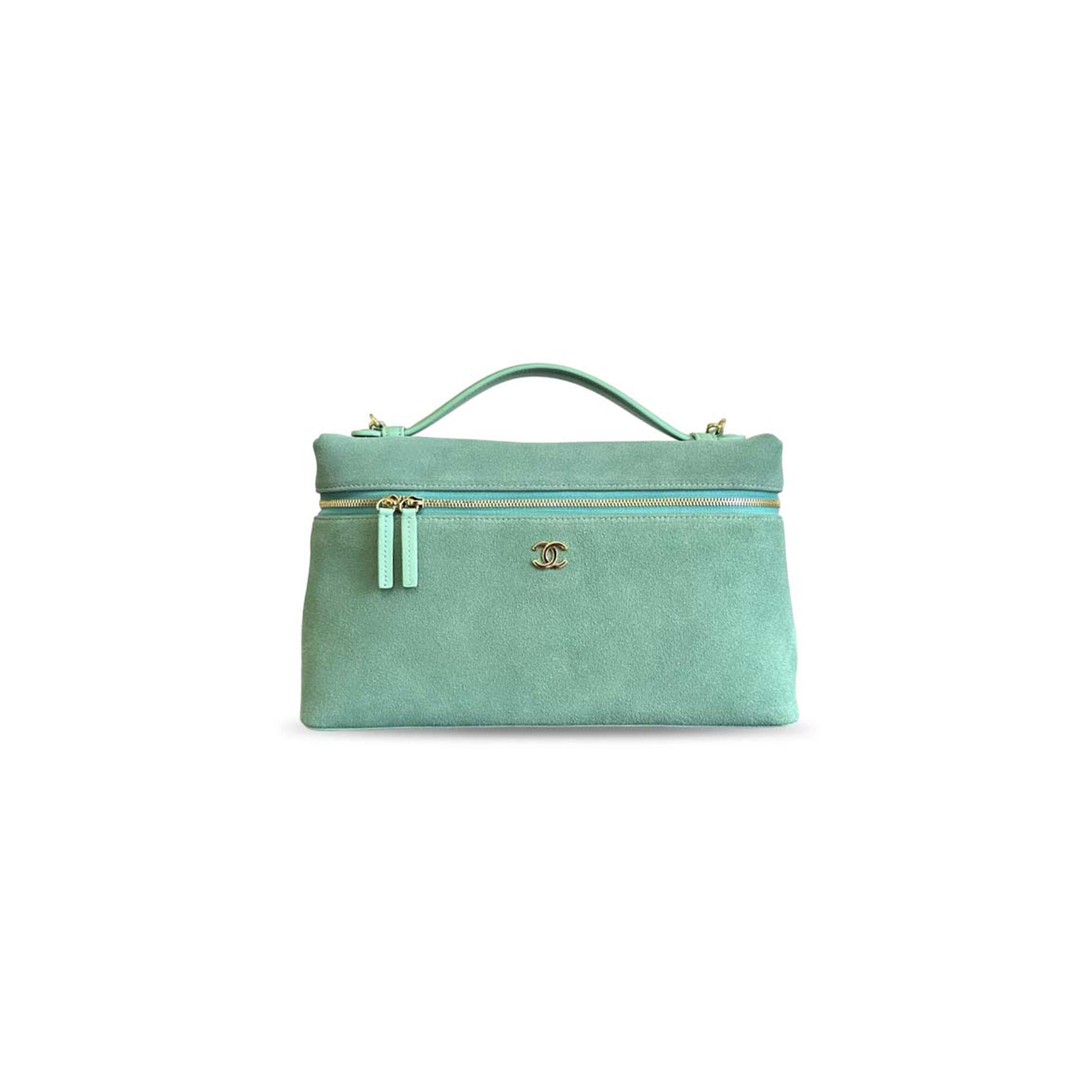 CHANEL MASTER SLIM TOP HANDLE VANITY CASE SUEDE (29*18*5.5cm)